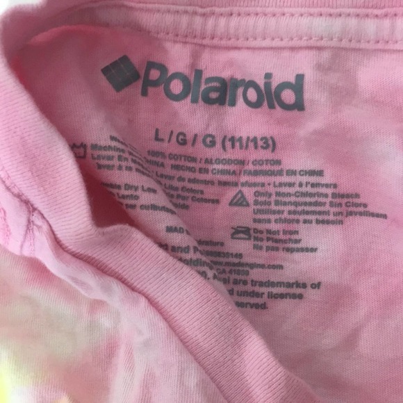 Polaroid Tie Dye T-shirt Juniors XL - Picture 4 of 4